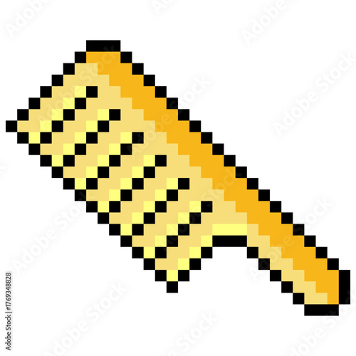 Comb in pixel art style
