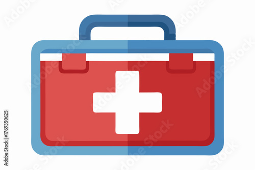 frist aid box on white background