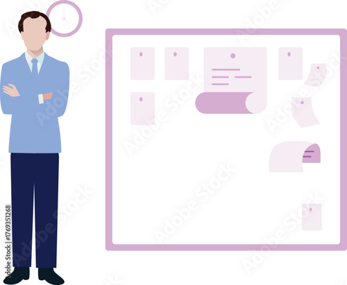 The boy is sowing document file.