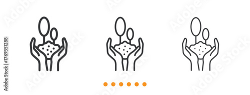 Conservation icon. Thin line icon vector