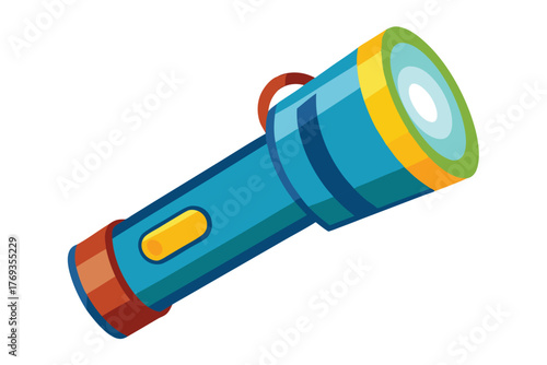 flashlight on white background