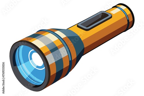flashlight on white background