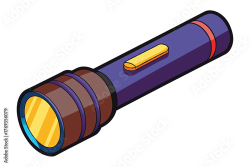 flashlight on white background