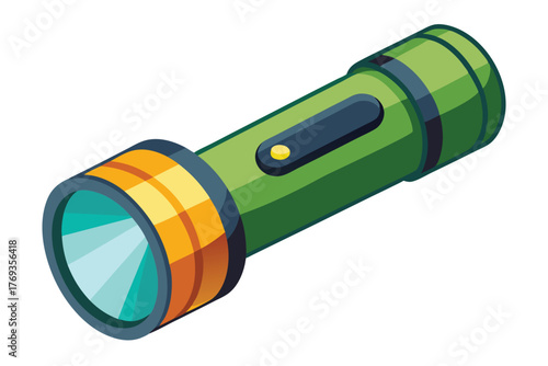flashlight on white background