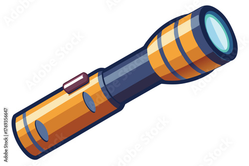 flashlight on white background
