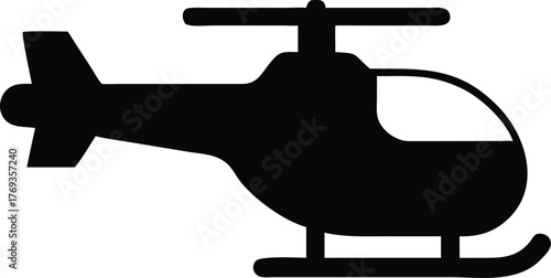 a beautiful helicopter silhouette