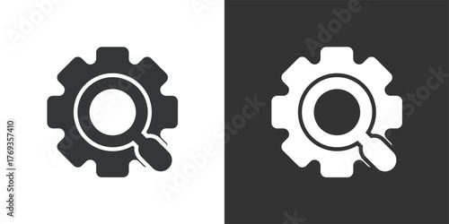 templateLook for Settings icon. Solid glyph series icon