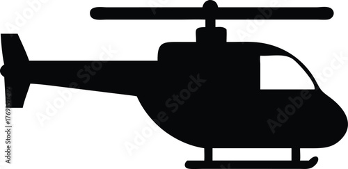 a beautiful helicopter silhouette