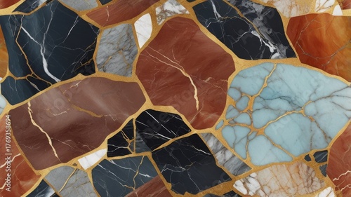 “Golden Veins in Marble”