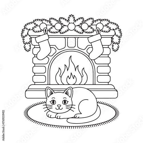 cute candle with holly bold & easy cute christmas coloring page, Whimsical Gingerbread House Coloring Pages for Kids & Adults, Christmas Coloring Pages, bold & easy cozy winter coloring book pages,