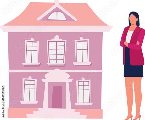 The girl is looking protestant church