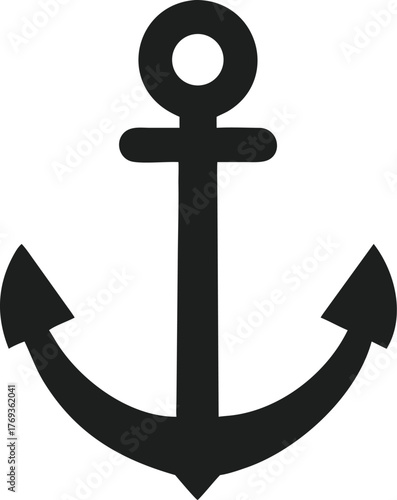 anchor silhouette vector illustration