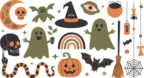 Halloween Doodle Collection of Spooky Icons