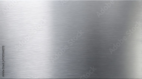 Brushed stainless steel texture metallic background silver panel horizontal grain industrial finish modern surface smooth reflective subtle gradient minimal design clean