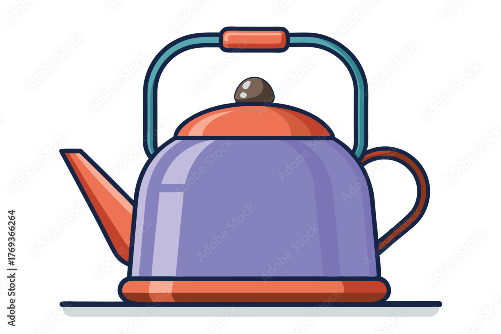 Obraz premium camping kattle on white background