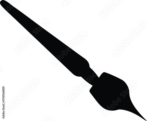 brush vector silhouette illustration