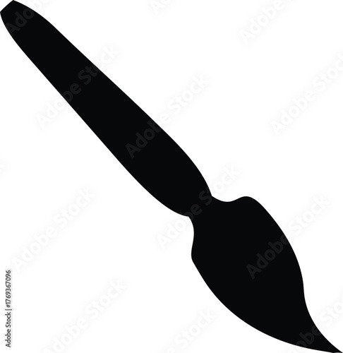 brush vector silhouette illustration