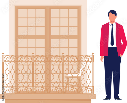 The boy is showing gallery view window