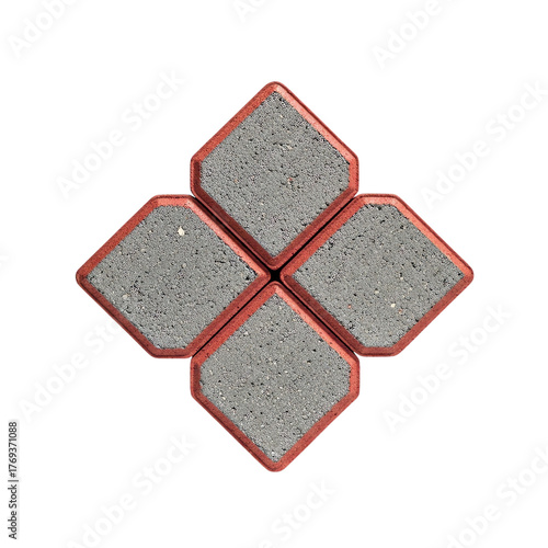 Paver isolated on transparent background