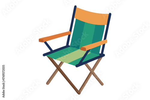 camping chair on white background