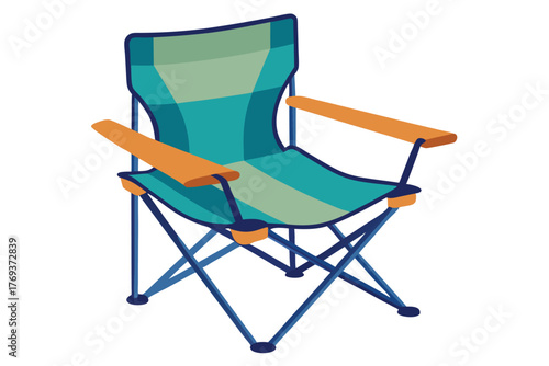 camping chair on white background
