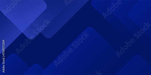 Abstract blue background. Modern simple blue geometric design. Minimal shapes. Suit for booklet, brochure, banner, poster, website, flyer, cover, corporate, backdrop. Vector illustration