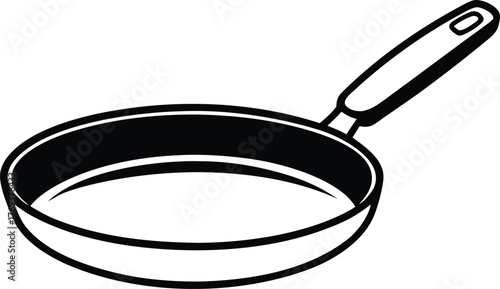 frying pan silhouette illustration