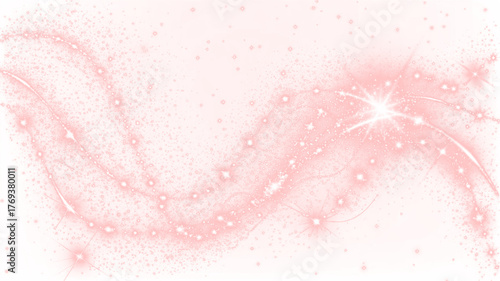 Foto Luminous ribbon curve PNG Overlay on transparent background showing a graceful wave trail and fine glitter for sleek layouts