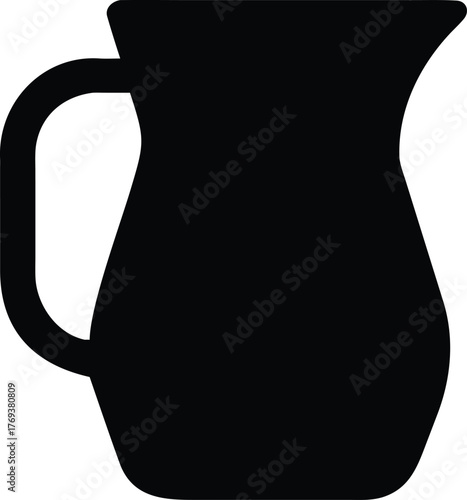 jug silhouette vector illustration