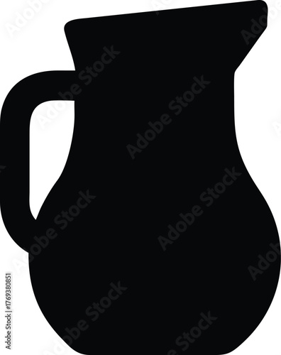 jug silhouette vector illustration