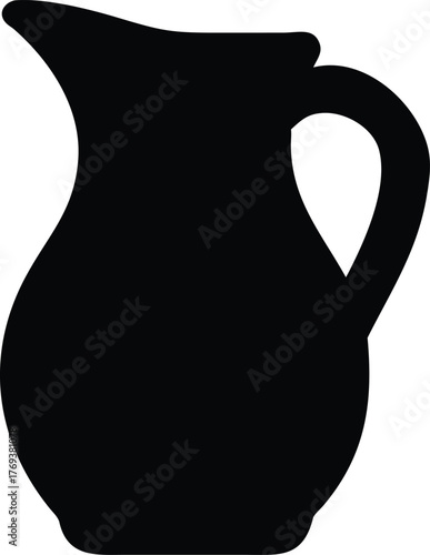 jug silhouette vector illustration
