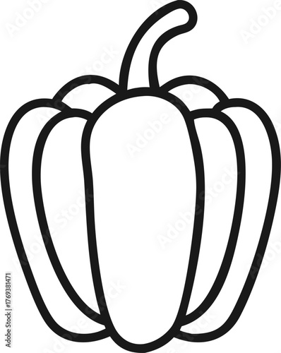 just a capsicums vector art with a white backgroun