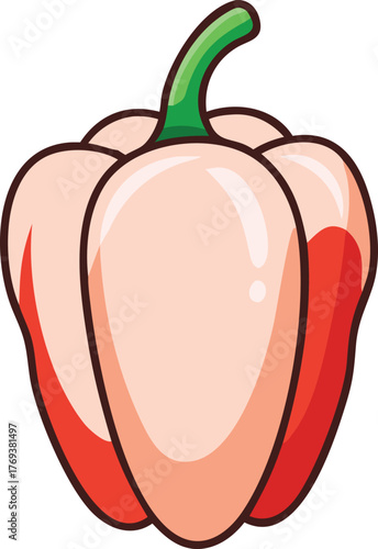 just a capsicums vector art with a white backgroun