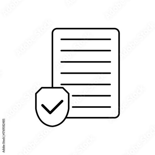 Icon of Business Policy and Corporate Regulation, isolated against a clean background.