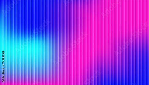 Glass effect gradient striped refracted vector background. Abstract colorful distorted creative bright grainy noise textured backdrop