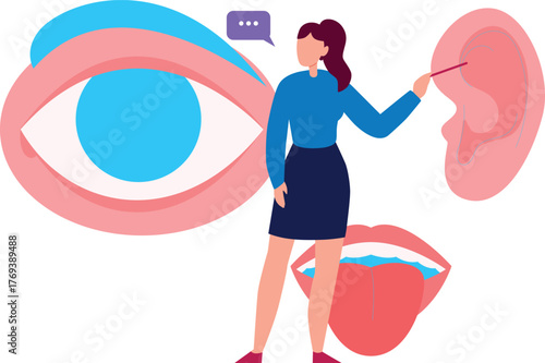 EPS  The girl is talking about ear sound