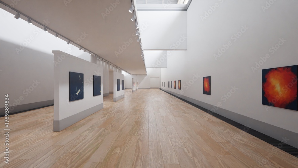 Obraz premium Art Museum Gallery Interior 44_ZETOCG