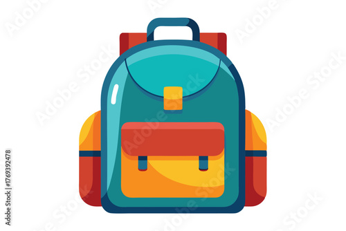 backpack isolated on white