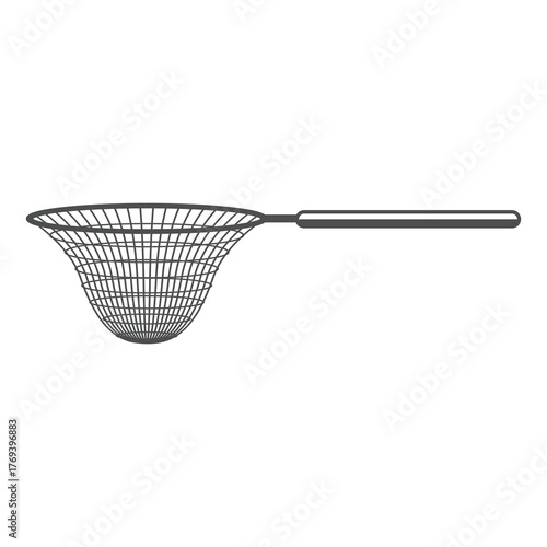 Isolated Deep Fry Spoon Skimmer for Restaurant Cooking Kitchen Icon Illustration Design