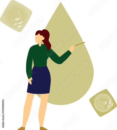 Female doctor doing blood test