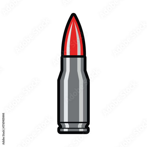 bullet isolated on white