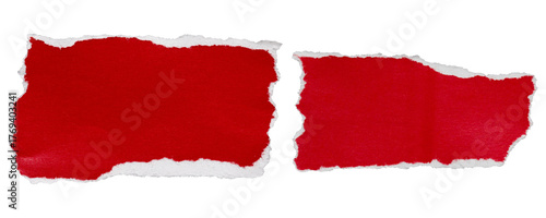 Wallpaper Mural red torn or ripped paper isolated on transparent png background,realistic red torn paper with white edges,Torn Paper christmas frame effect mockup Torontodigital.ca