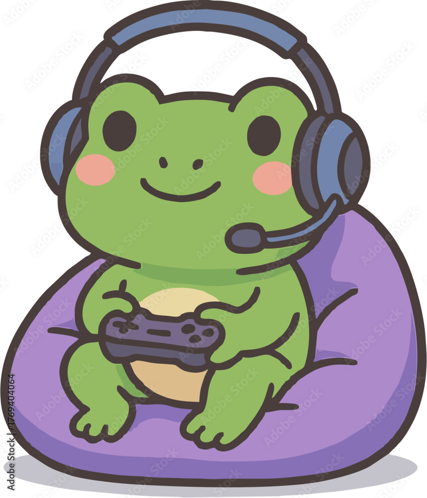 Obraz premium Froggy Gamer Mode