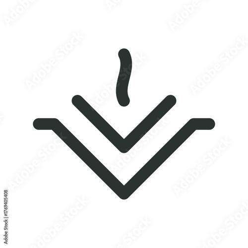 Vesta astrology symbol. Vesta asteroid vector sign with editable stroke