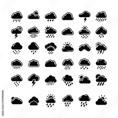 Collection of weather icons