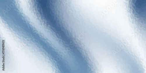 Abstract blue white luxury fabric wave background with copy space. Smooth liquid wave. Elegant shiny silk satin texture. Suit for wallpaper, cover, header, desktop, web, flyer. Vector illustration