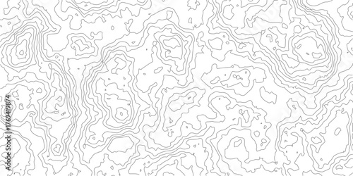 abstract topographic wave line black, white line map texture. geometric discovery mounted location counter grid map background.White wave paper curved reliefs abstract background. The topographic map.