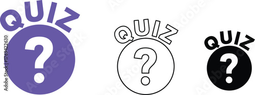 Quiz question mark vector image for online test and education