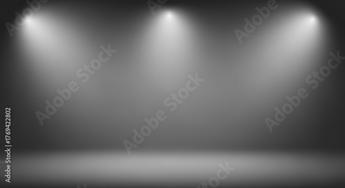 Dramatic Spotlight Illumination - A Stage for Performance and Presentation.