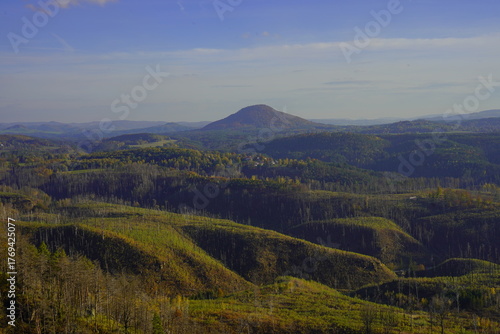 View from the Pravčická Gate and the Falcon's Nest. Czech Switzerland